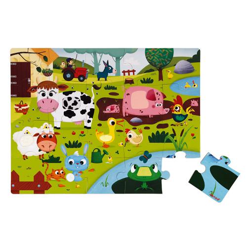 Janod Touch and Feel Puzzle Janod Puzzles at Little Earth Nest Eco Shop