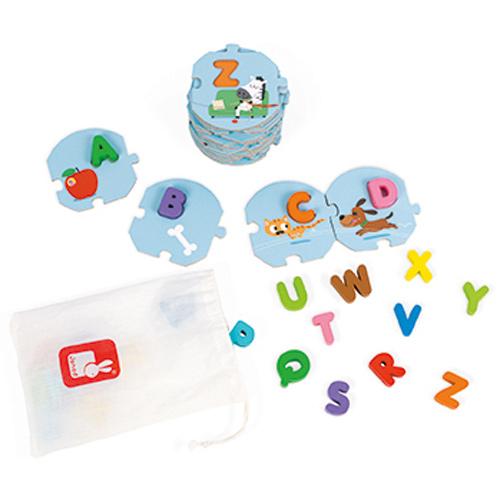 Janod Learn The Alphabet Puzzle Janod General at Little Earth Nest Eco Shop