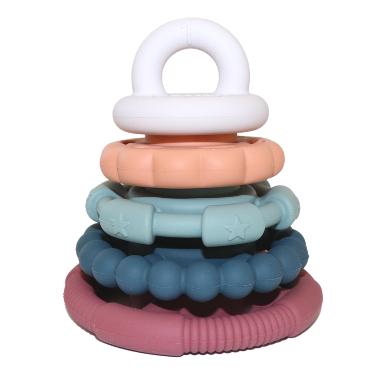 Jellystone Designs Silicone Stacker Neutrals Jellystone Designs Dummies and Teethers Earth at Little Earth Nest Eco Shop