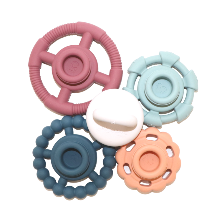 Jellystone Designs Silicone Stacker Neutrals Jellystone Designs Dummies and Teethers at Little Earth Nest Eco Shop