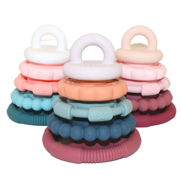 Jellystone Designs Silicone Stacker Neutrals Jellystone Designs Dummies and Teethers at Little Earth Nest Eco Shop Geelong Online Store Australia