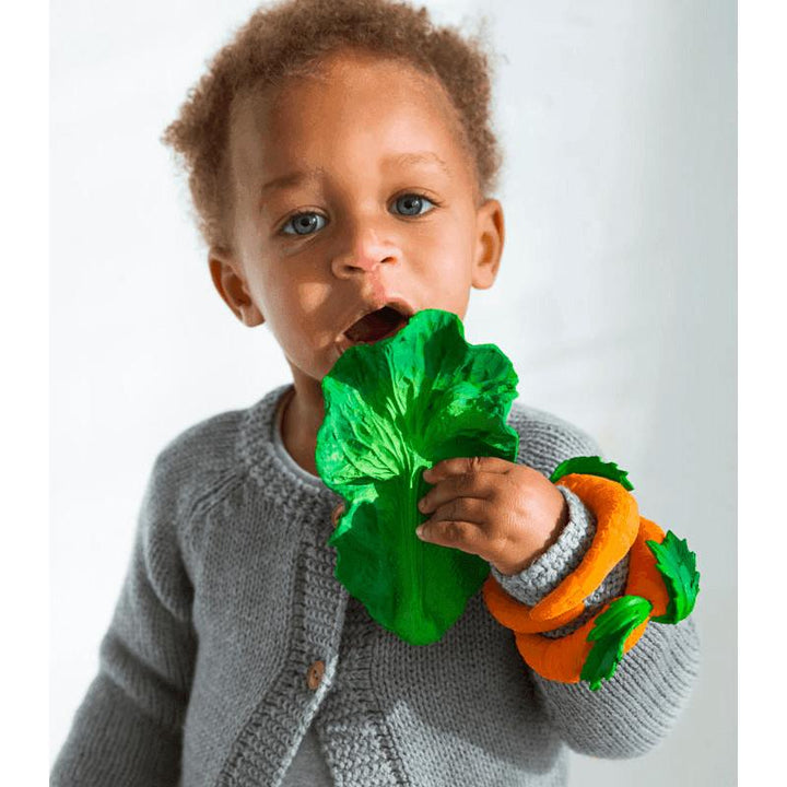 Kendall the Kale Teether by Oli and Carol Oli and Carol Dummies and Teethers at Little Earth Nest Eco Shop