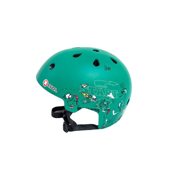 Kidzamo Helmet Kidzamo Helmets Extra Small / Green Racing at Little Earth Nest Eco Shop