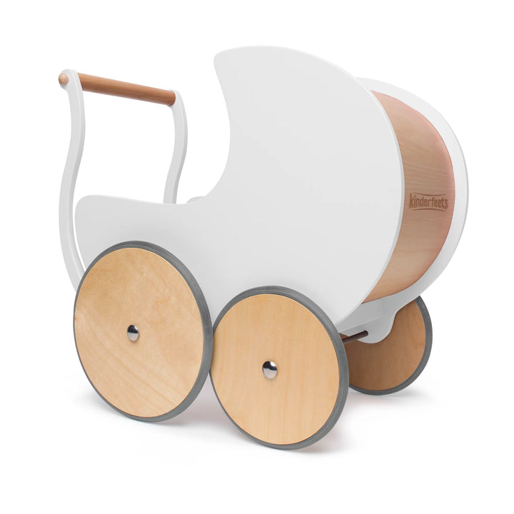 Kinderfeets Pram Kinderfeets Dolls, Playsets & Toy Figures White at Little Earth Nest Eco Shop
