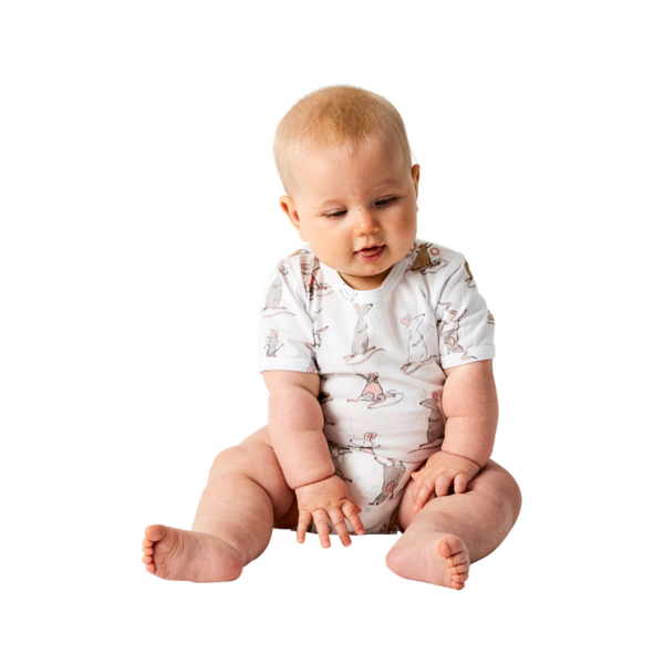Kip and Co Organic Short Sleeve Romper Kip and Co Baby Clothing at Little Earth Nest Eco Shop Geelong Online Store Australia