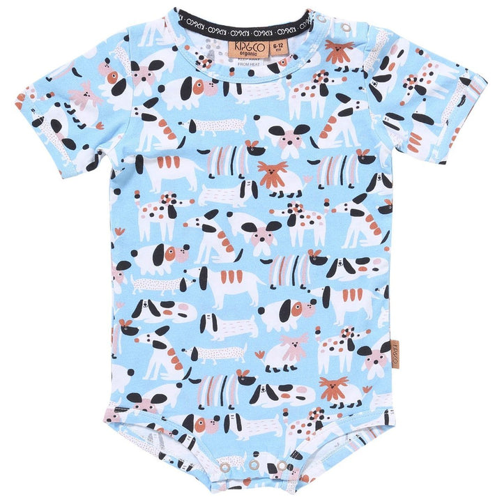 Kip and Co Organic Short Sleeve Romper Kip and Co Baby Clothing Sir Fred / 0-3 Months at Little Earth Nest Eco Shop