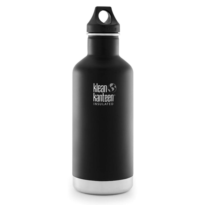 Klean Kanteen Stainless Steel Insulated Classic Water Bottle Klean Kanteen Water Bottles 946ml 32oz / Shale Black at Little Earth Nest Eco Shop