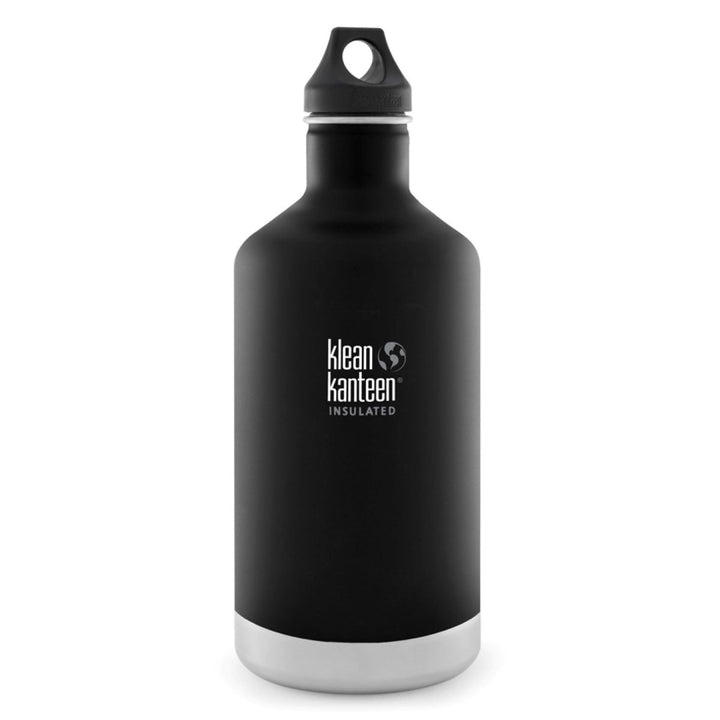 Klean Kanteen Stainless Steel Insulated Classic Water Bottle Klean Kanteen Water Bottles 1900ml 64oz / Shale Black at Little Earth Nest Eco Shop