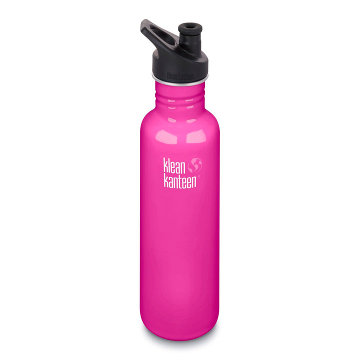 Klean Kanteen Stainless Steel Classic Water Bottle Klean Kanteen Water Bottles 800ml 27oz / Wild Orchid at Little Earth Nest Eco Shop