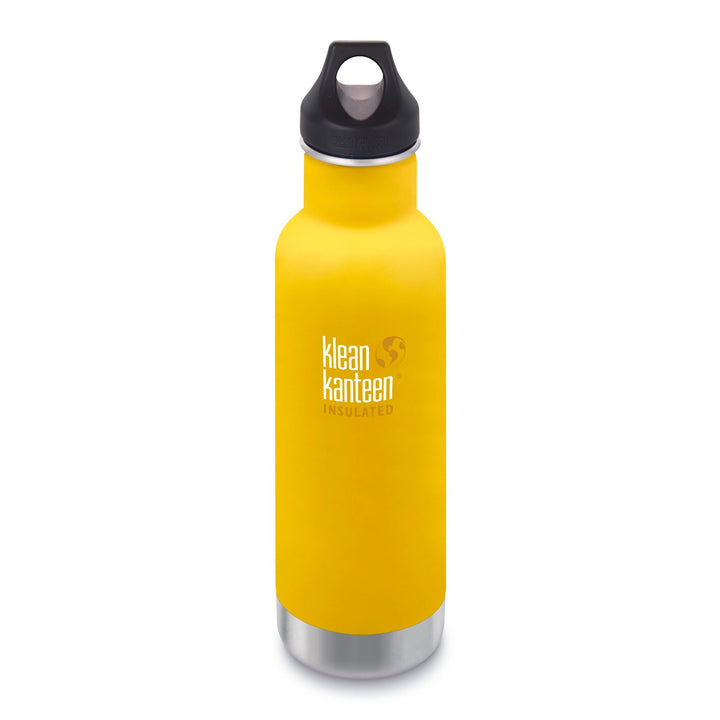 Klean Kanteen Stainless Steel Insulated Classic Water Bottle Klean Kanteen Water Bottles 592ml 20oz / Lemon Curry at Little Earth Nest Eco Shop