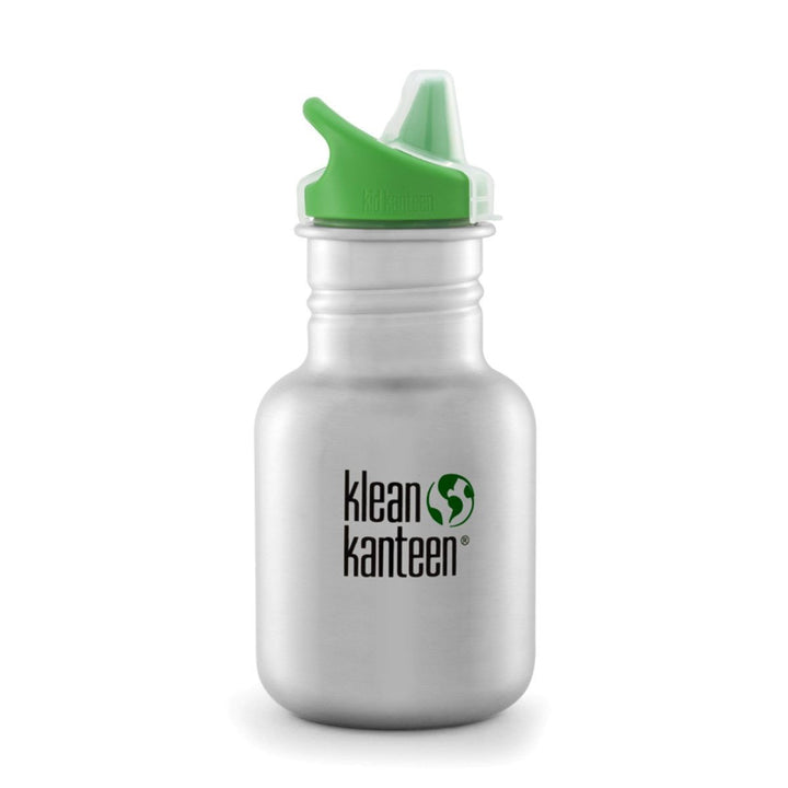 Klean Kanteen Kid Kanteen 355ml 12oz Stainless Steel Bottle Klean Kanteen Sippy Cups Sippy / Brushed Stainless at Little Earth Nest Eco Shop