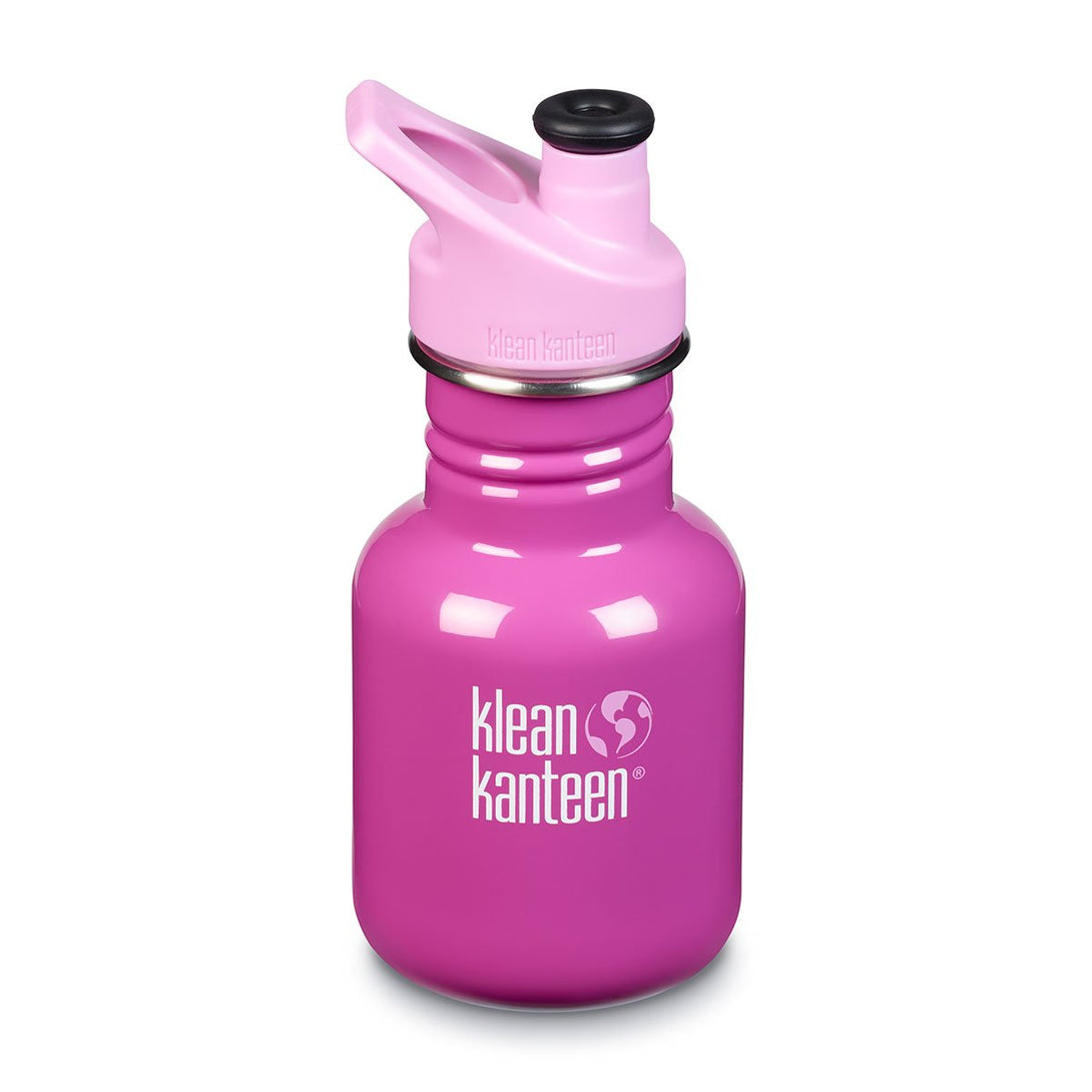 Klean Kanteen Kid Kanteen 355ml 12oz Stainless Steel Bottle Klean Kanteen Sippy Cups Sport / Bubble Gum at Little Earth Nest Eco Shop Geelong Online Store Australia