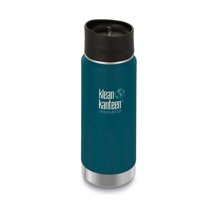 Klean Kanteen Wide Mouth Insulated Stainless Steel Water Bottle Klean Kanteen Water Bottles 473ml 16oz / Neptune Blue at Little Earth Nest Eco Shop
