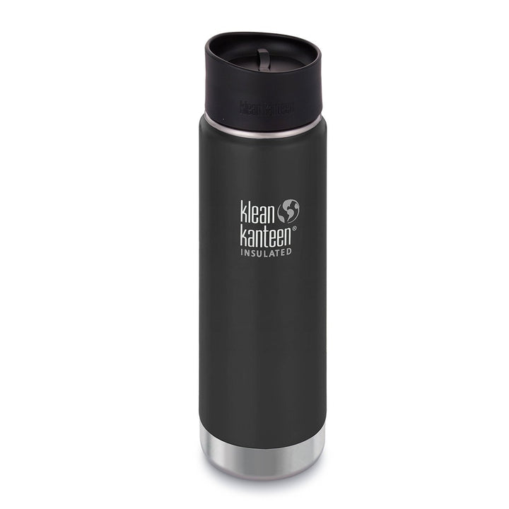 Klean Kanteen Wide Mouth Insulated Stainless Steel Water Bottle Klean Kanteen Water Bottles 592ml 20oz / Shale Black at Little Earth Nest Eco Shop