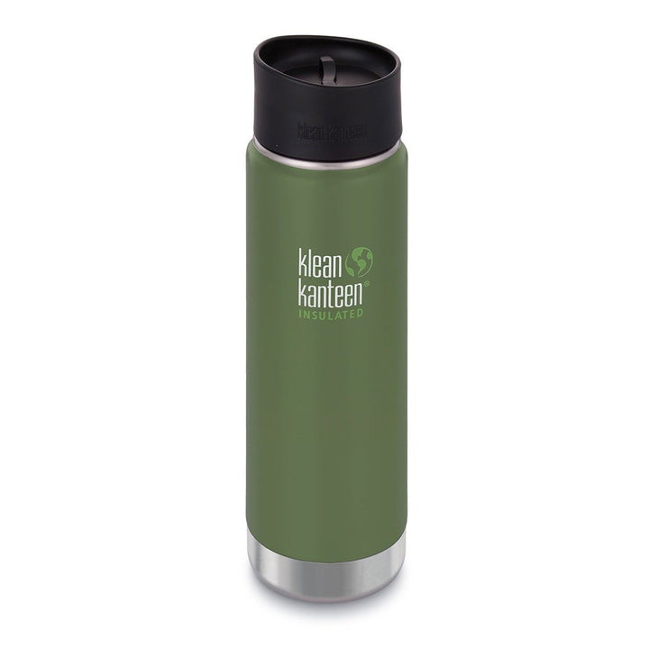 Klean Kanteen Wide Mouth Insulated Stainless Steel Water Bottle Klean Kanteen Water Bottles 592ml 20oz / Vineyard Green at Little Earth Nest Eco Shop