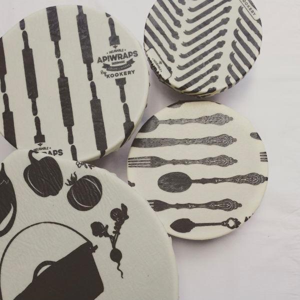 Reusable Beeswax Wraps Cheese Lover Set Apiwraps Food Storage Containers Kookery at Little Earth Nest Eco Shop Geelong Online Store Australia