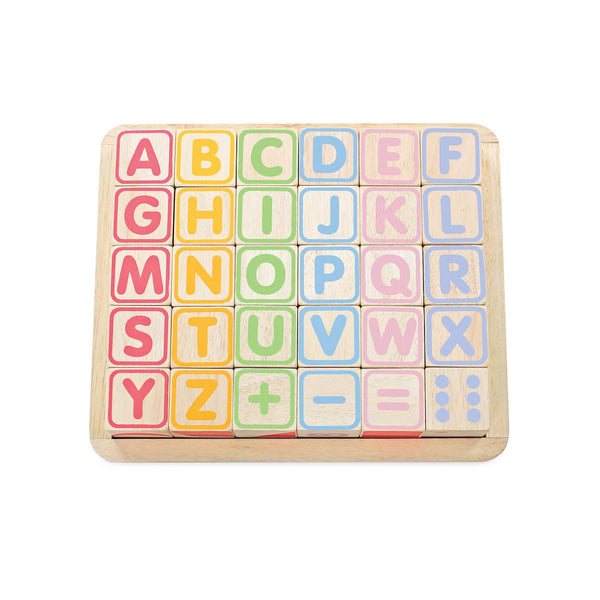 Le Toy Van ABC Wooden Blocks Le Toy Van Wooden Blocks at Little Earth Nest Eco Shop Geelong Online Store Australia