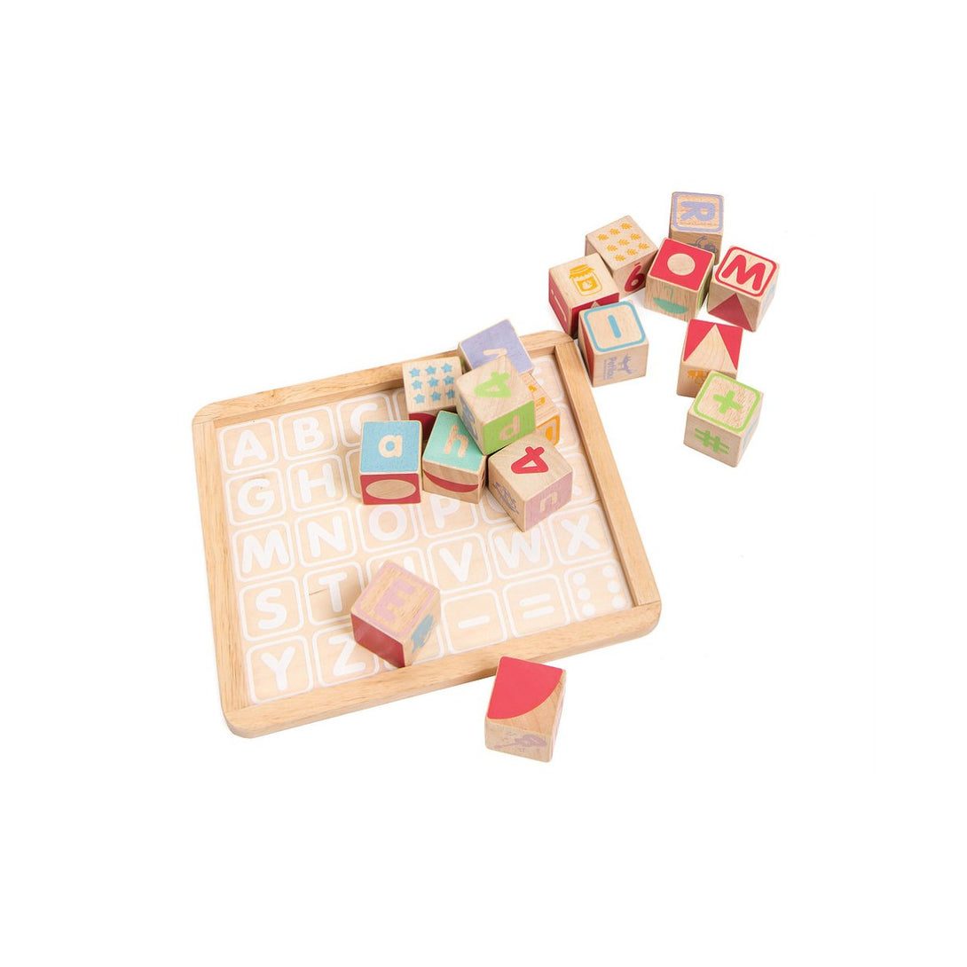 Le Toy Van ABC Wooden Blocks Le Toy Van Wooden Blocks at Little Earth Nest Eco Shop Geelong Online Store Australia