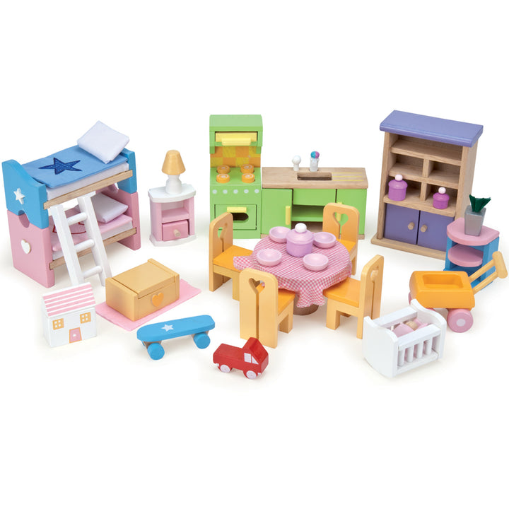 Le Toy Van Sweetheart Cottage with Furniture Le Toy Van Dollshouses at Little Earth Nest Eco Shop