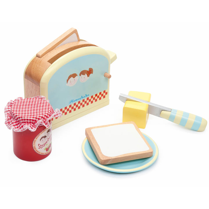 Le Toy Van Honeybake Toaster Set Le Toy Van Toy Kitchens & Play Food at Little Earth Nest Eco Shop
