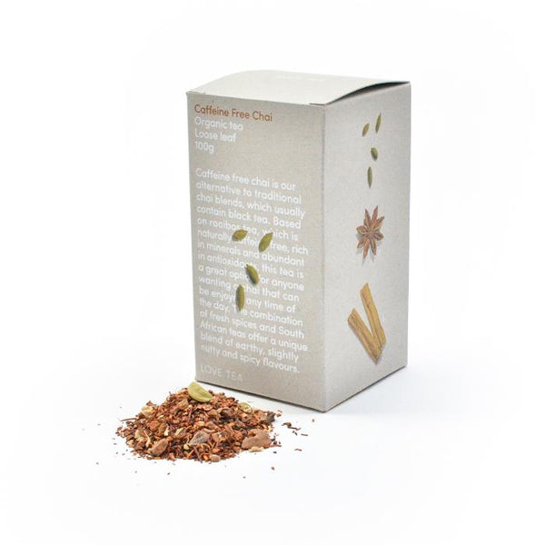 Love Chai Caffeine Free Chai Tea Box 100g Love Chai Tea and Infusions at Little Earth Nest Eco Shop