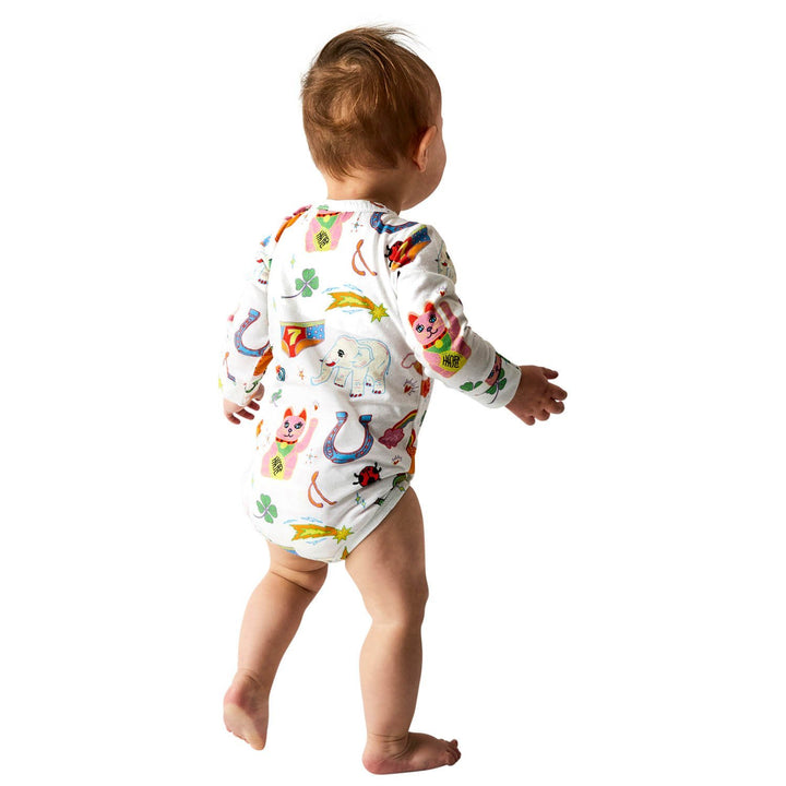 Kip and Co Organic Long Sleeve Romper Kip and Co Baby Clothing at Little Earth Nest Eco Shop