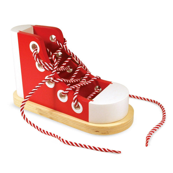 Melissa and Doug Wooden Lacing Shoe Melissa and Doug Activity Toys at Little Earth Nest Eco Shop Geelong Online Store Australia