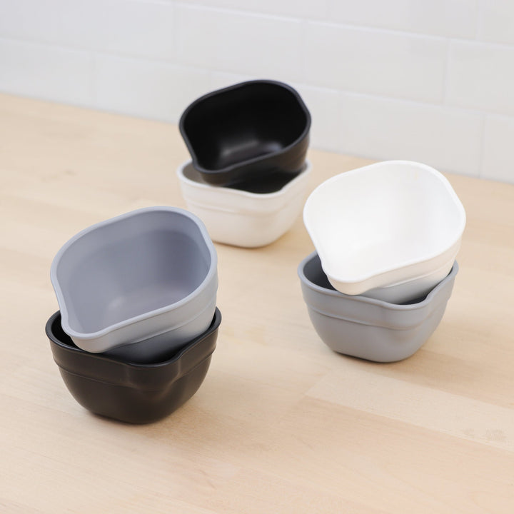 Replay 6 Piece Sets Monochrome Replay Dinnerware Dip and Pour Bowls at Little Earth Nest Eco Shop