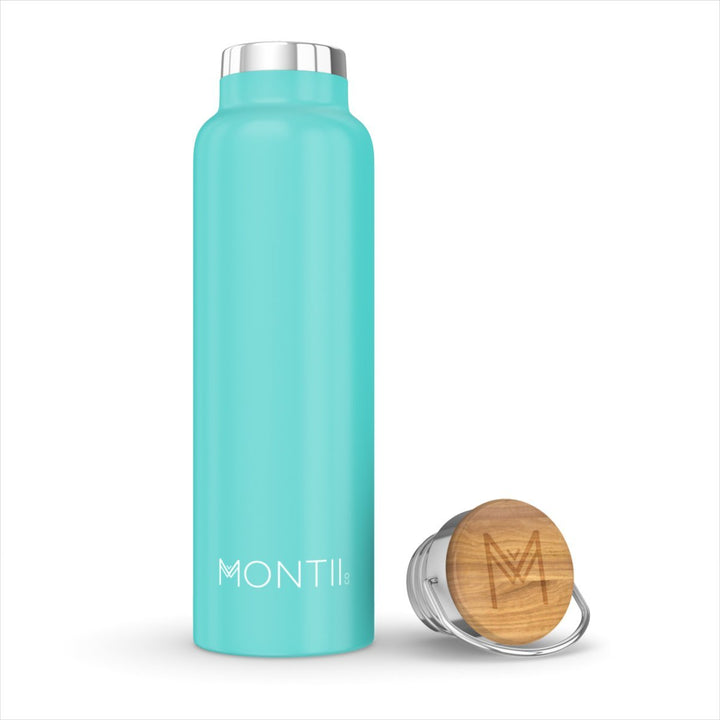 Montii Co Insulated Bottle 600ml Montii Water Bottles Teal at Little Earth Nest Eco Shop