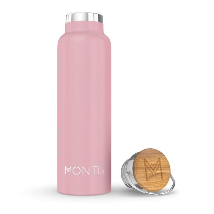Montii Co Insulated Bottle 600ml Montii Water Bottles Dusty Pink at Little Earth Nest Eco Shop