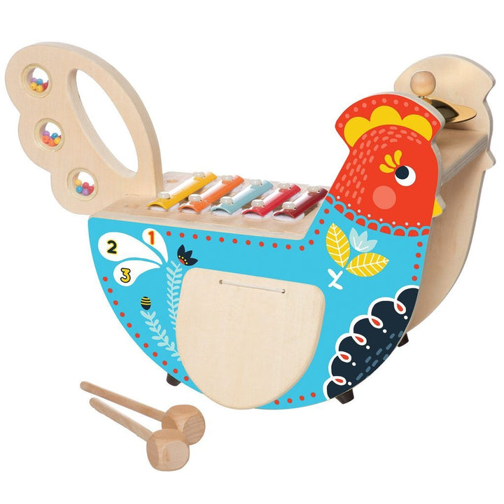 Musical Chicken Manhattan Toy Musical Toys at Little Earth Nest Eco Shop