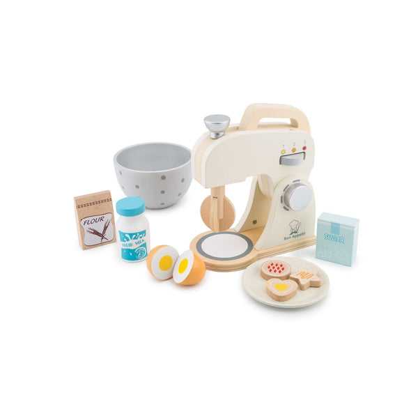 New Classic Toys Mixer Set New Classic Toys Pretend Play White at Little Earth Nest Eco Shop