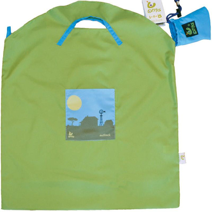 Onya Reusable Shopping Bag Onya Lifestyle Small / Green Outback at Little Earth Nest Eco Shop