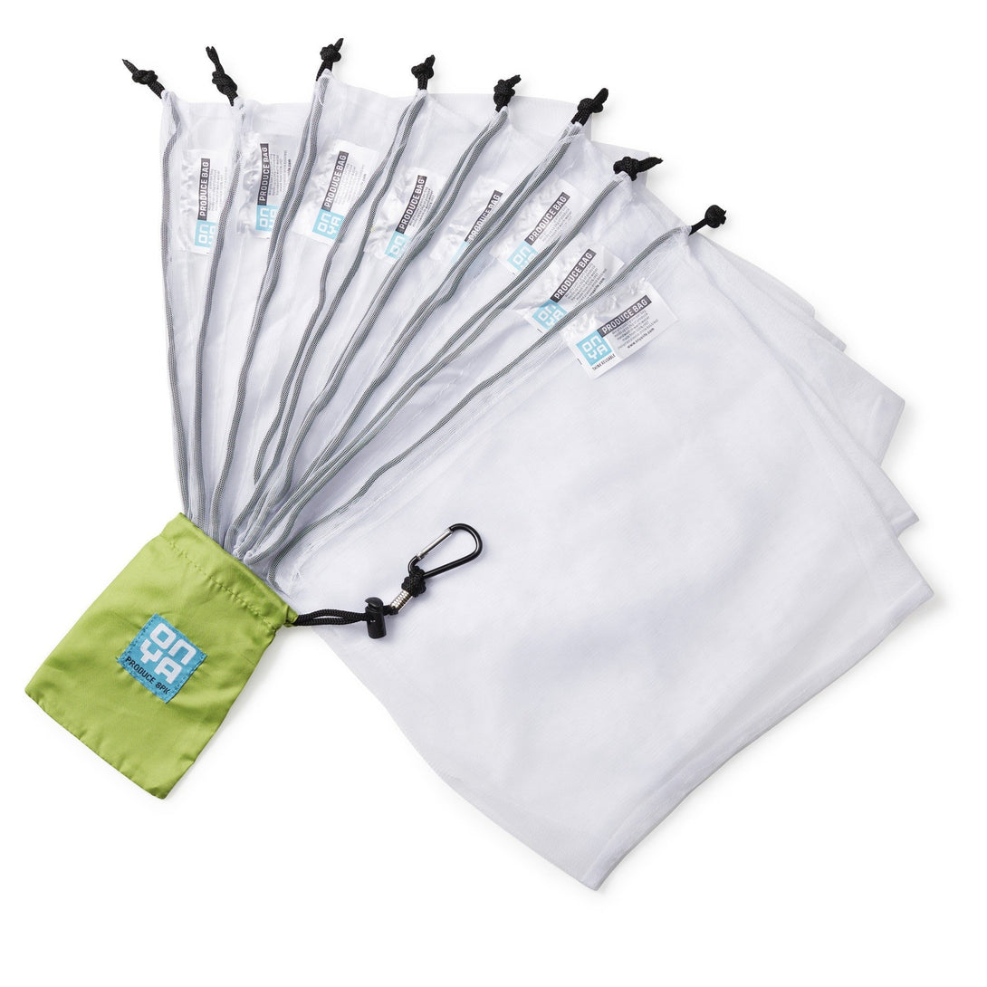 Onya Weigh Produce Bags Onya Food Storage Containers 8 Pack at Little Earth Nest Eco Shop Onya Weigh Reusable Produce Bags Geelong Online Store Australia