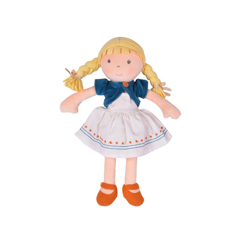 Organic Cotton Doll Bonikka General Lily - Blonde at Little Earth Nest Eco Shop Geelong Online Store Australia