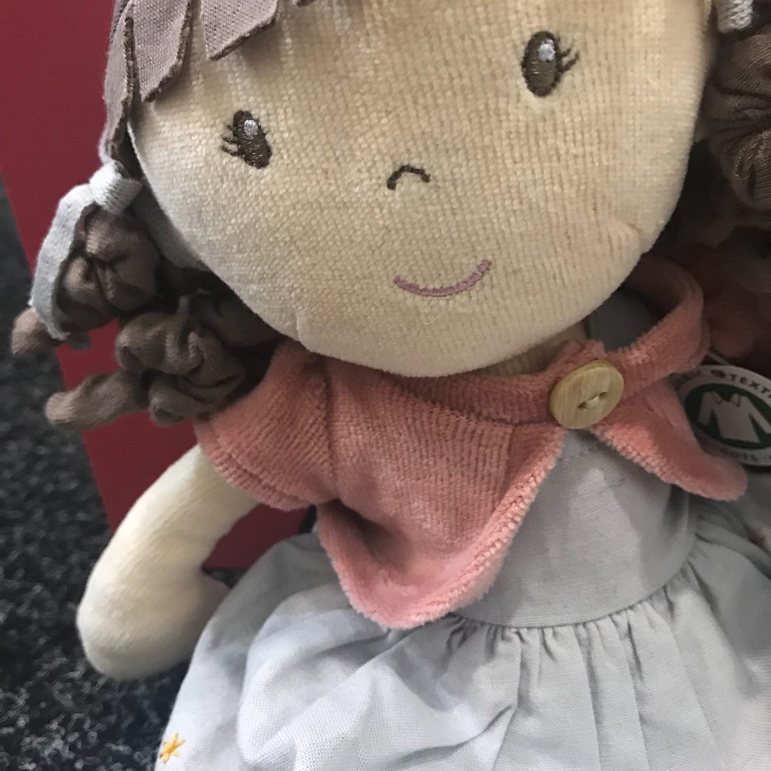 Organic Cotton Doll Bonikka General at Little Earth Nest Eco Shop Geelong Online Store Australia