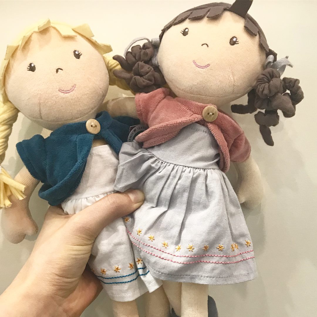 Organic Cotton Doll Bonikka General at Little Earth Nest Eco Shop Geelong Online Store Australia