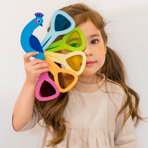 Peacock Colour Viewer Tenderleaf Toys Activity Toys at Little Earth Nest Eco Shop