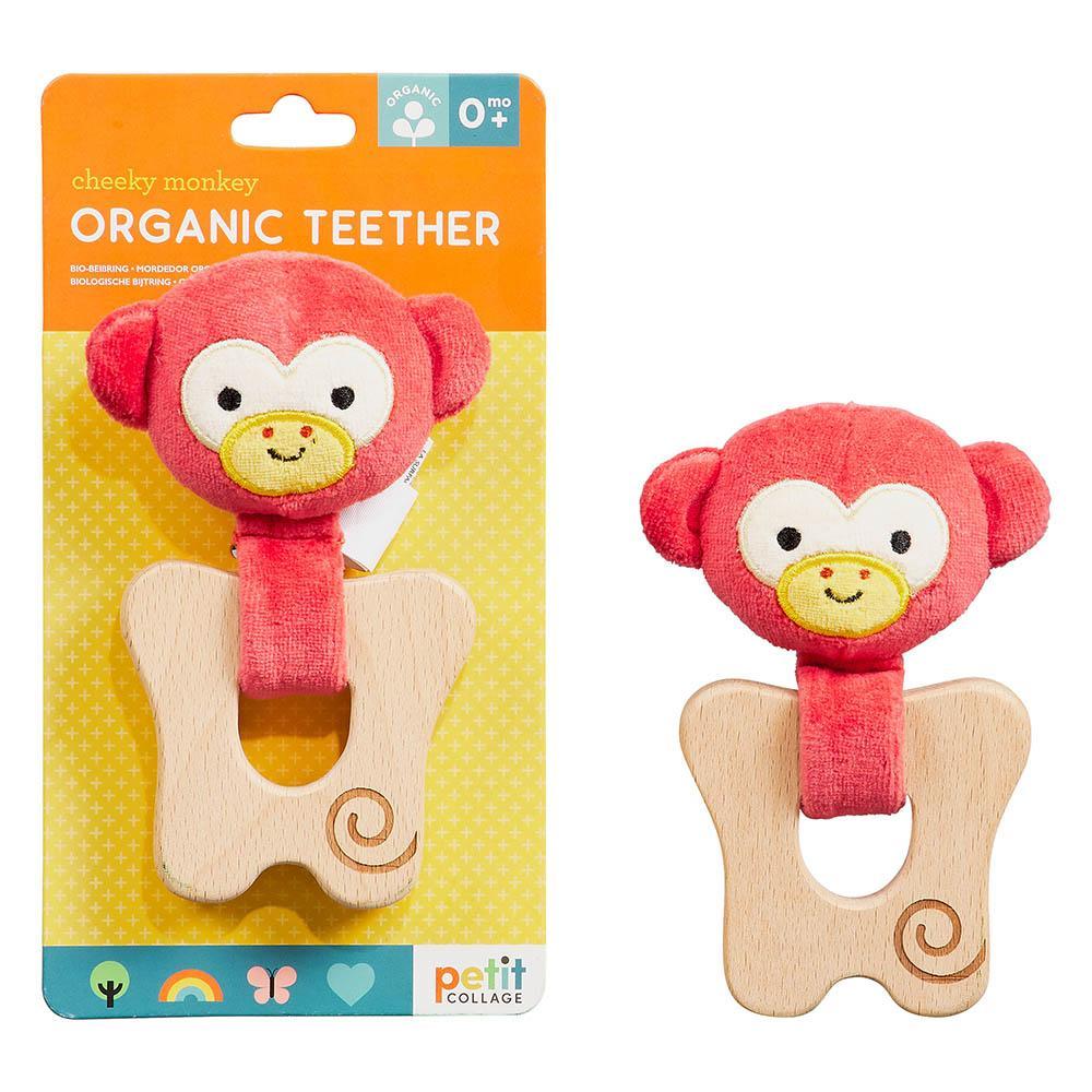 Petit Collage Organic Cotton Teether Petit Collage Baby Gifts at Little Earth Nest Eco Shop Geelong Online Store Australia