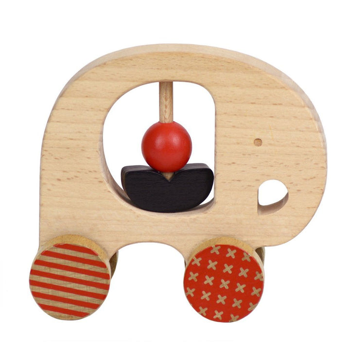 Petit Collage Wooden Push Toy Elephant Petit Collage Push and Pull Toys at Little Earth Nest Eco Shop