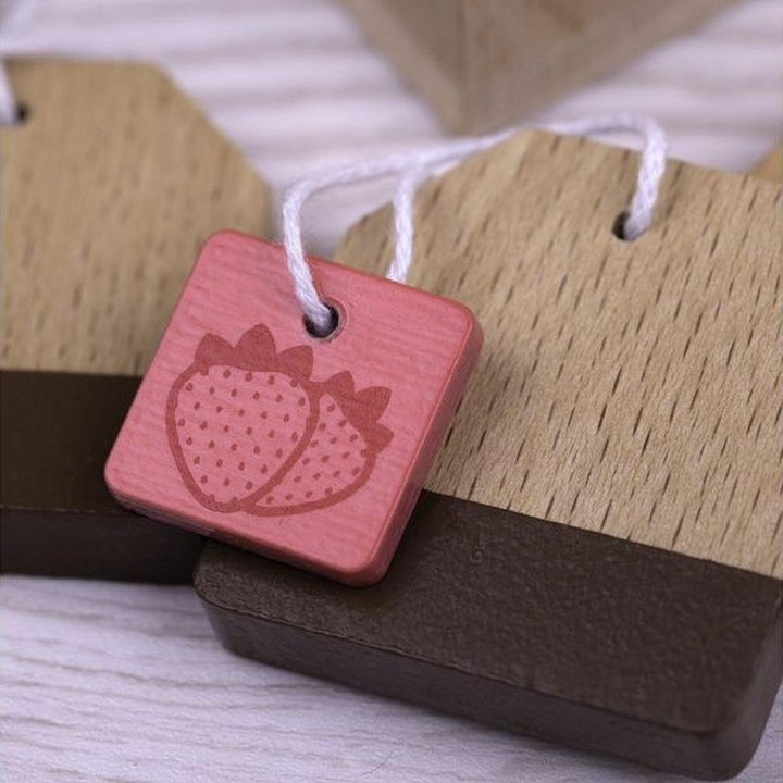 Wooden Toy Tea Bags Set Big Jigs Toys Pretend Play at Little Earth Nest Eco Shop