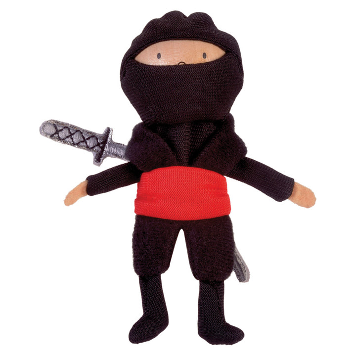 Boutique Finger Puppets Fiesta Crafts Toys Red Ninja at Little Earth Nest Eco Shop