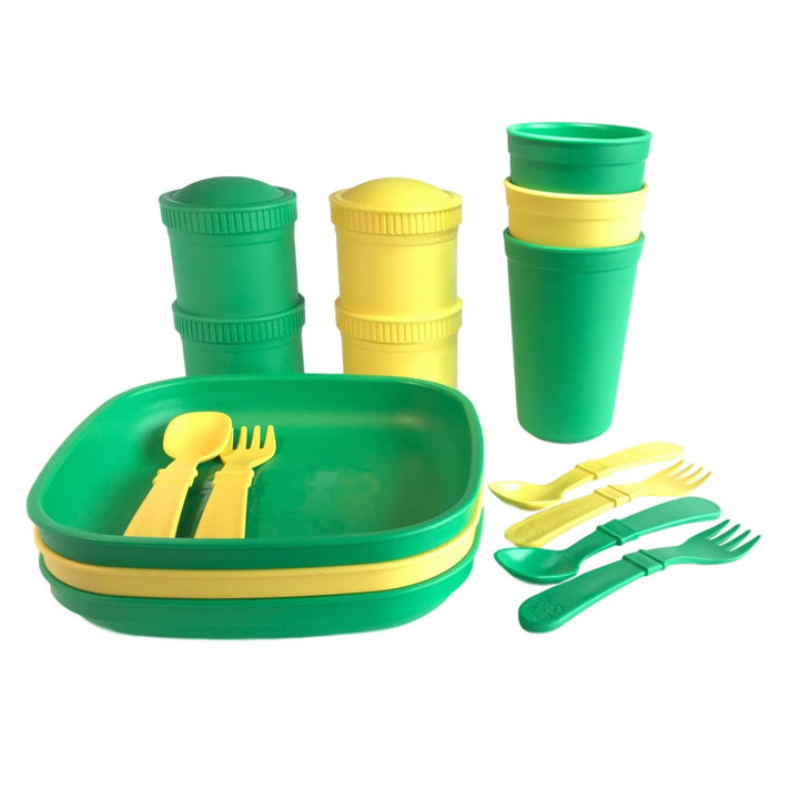 Replay Sports Team Sets Replay Dinnerware Green/Gold at Little Earth Nest Eco Shop