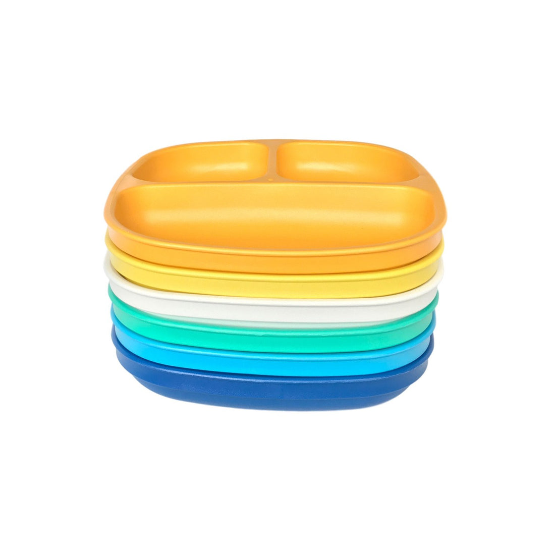 Replay 6 Piece Sets in Beach Replay Dinnerware Divided Plate at Little Earth Nest Eco Shop Geelong Online Store Australia