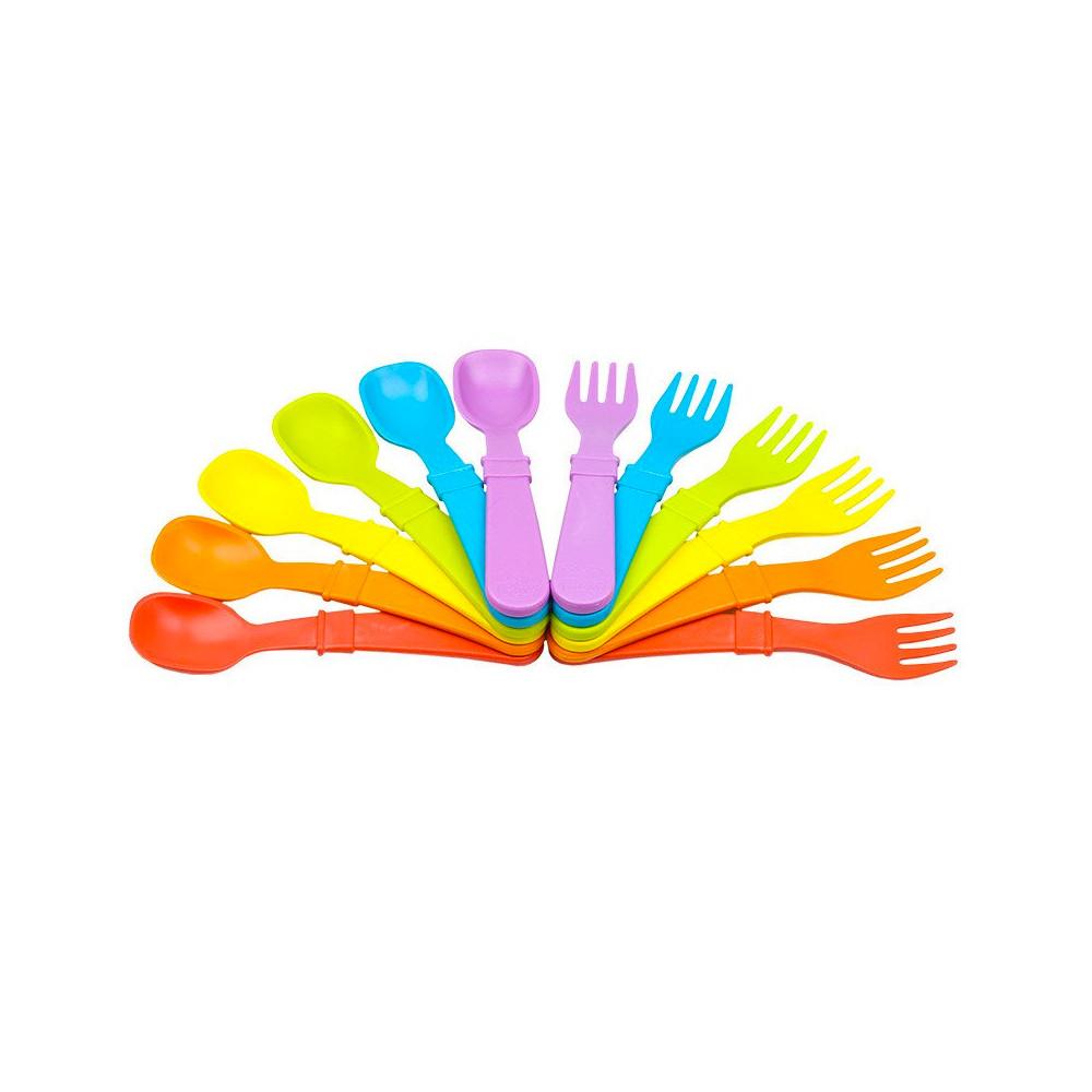 Replay 6 Piece Sets Colour Wheel Replay Dinnerware Utensils at Little Earth Nest Eco Shop Geelong Online Store Australia