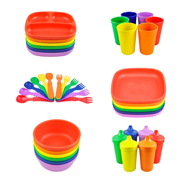 Replay 6 Piece Sets Crayon Box Replay Dinnerware at Little Earth Nest Eco Shop
