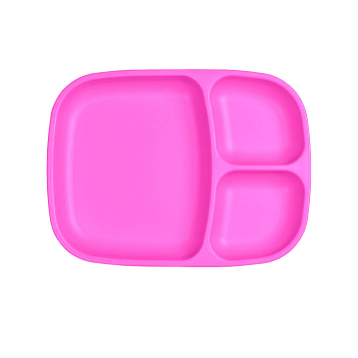 Large Replay Divided Plate Replay Dinnerware Bright Pink at Little Earth Nest Eco Shop