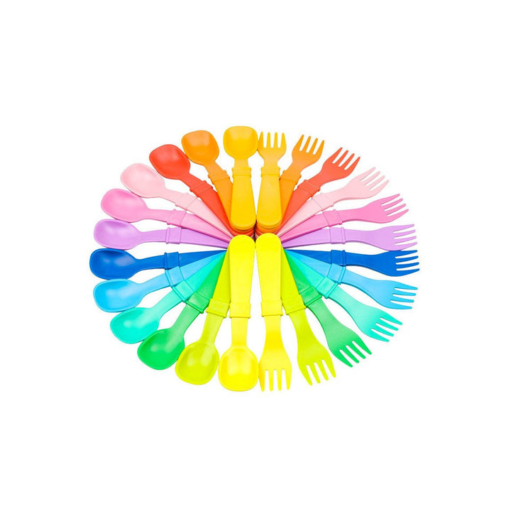 Replay 12 Piece Sets Rainbow Replay Dinnerware Utensils at Little Earth Nest Eco Shop