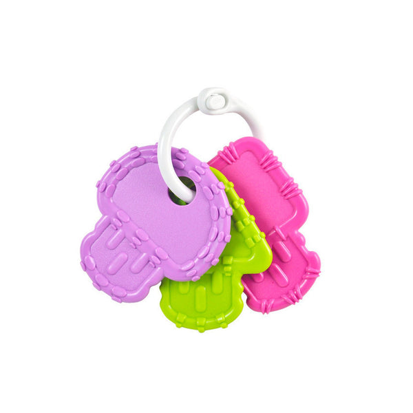 Replay Teether Key Set - BPA Free Recycled Plastic Replay Dummies and Teethers Pinks at Little Earth Nest Eco Shop