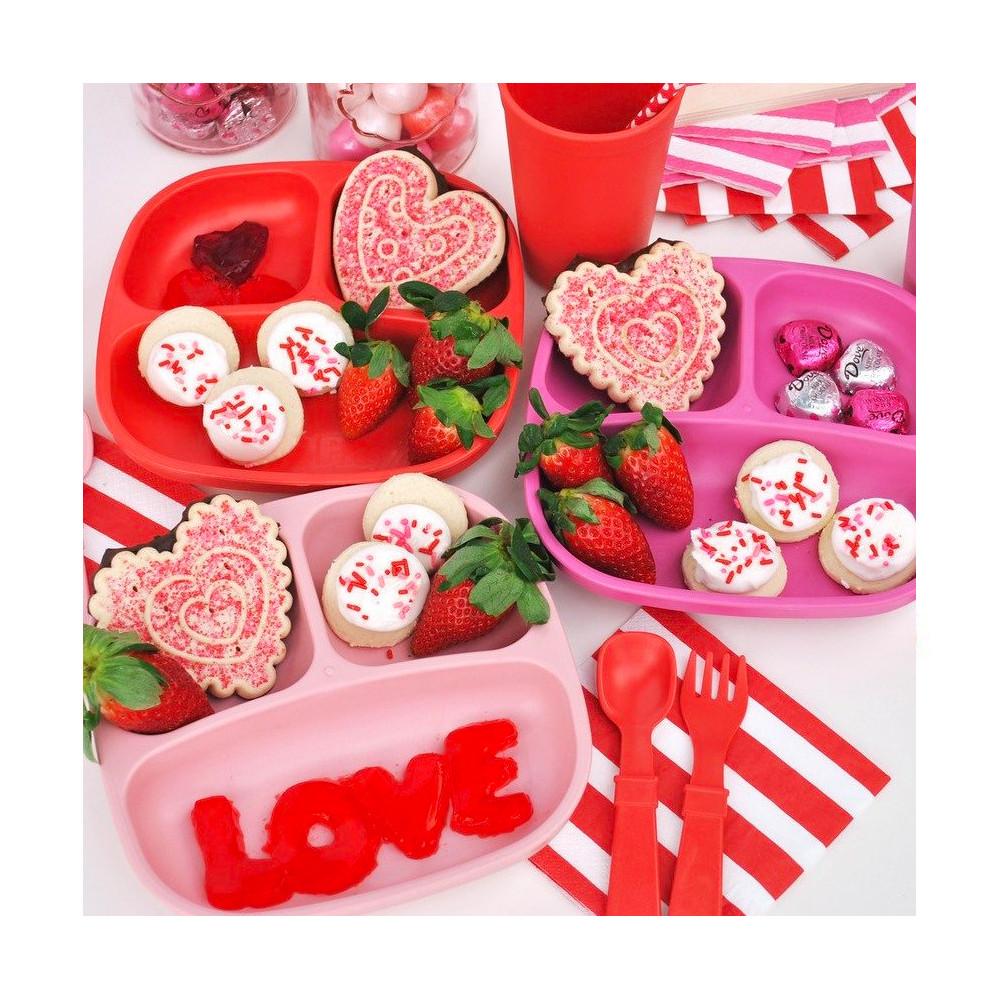 Replay Valentines Heart Set Replay Dinnerware 3 Sippy Cups and 3 Flat Plates at Little Earth Nest Eco Shop Geelong Online Store Australia